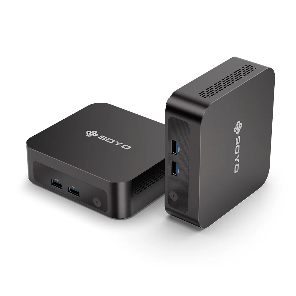 SOYO Mini PC Y5 AIR Intel Core I5 4250U 8GB RAM 128GB ROM Windows 11 Pro WiFi BT4.2 Office Desktop Computer 22nm 2.6ghz HDMI*2 USB3.0*4 RJ45*1 200MHZ Dual HDMI 4K Display Type-C - Image 9