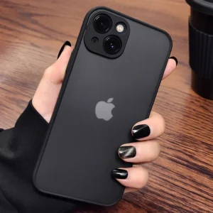 Luxury Shockproof Matte Hard PC Phone Case For iPhone 17 Air 16 16e 15 14 13 12 11 Pro Max Plus Mini Bumper Transparent Cover