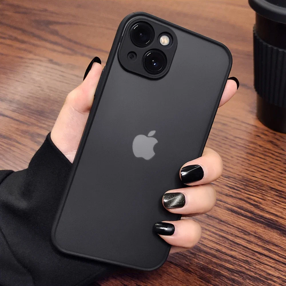 Luxury Shockproof Matte Hard PC Phone Case For iPhone 17 Air 16 16e 15 14 13 12 11 Pro Max Plus Mini Bumper Transparent Cover - Image 9