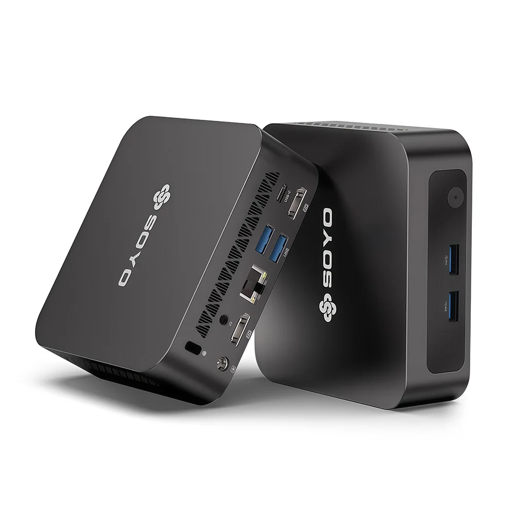 SOYO Mini PC Y5 AIR Intel Core I5 4250U 8GB RAM 128GB ROM Windows 11 Pro WiFi BT4.2 Office Desktop Computer 22nm 2.6ghz HDMI*2 USB3.0*4 RJ45*1 200MHZ Dual HDMI 4K Display Type-C - Image 7