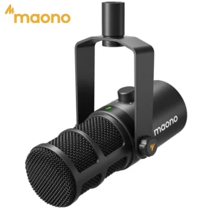 MAONO PD400X USB/XLR Dynamic Microphone All Metal With One-Touch Mute Headphone Jack And Volume Control For Podcasting Streaming