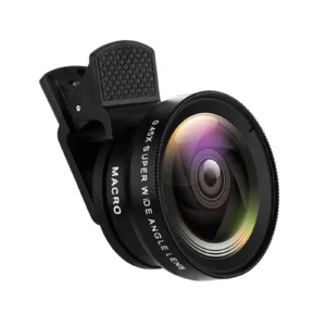2-In-1 Mobile Phone Lens 0.45X Wide Angle Lens 10X Macro HD Camera Lens Universal for iPhone for Android Phone Len Clip