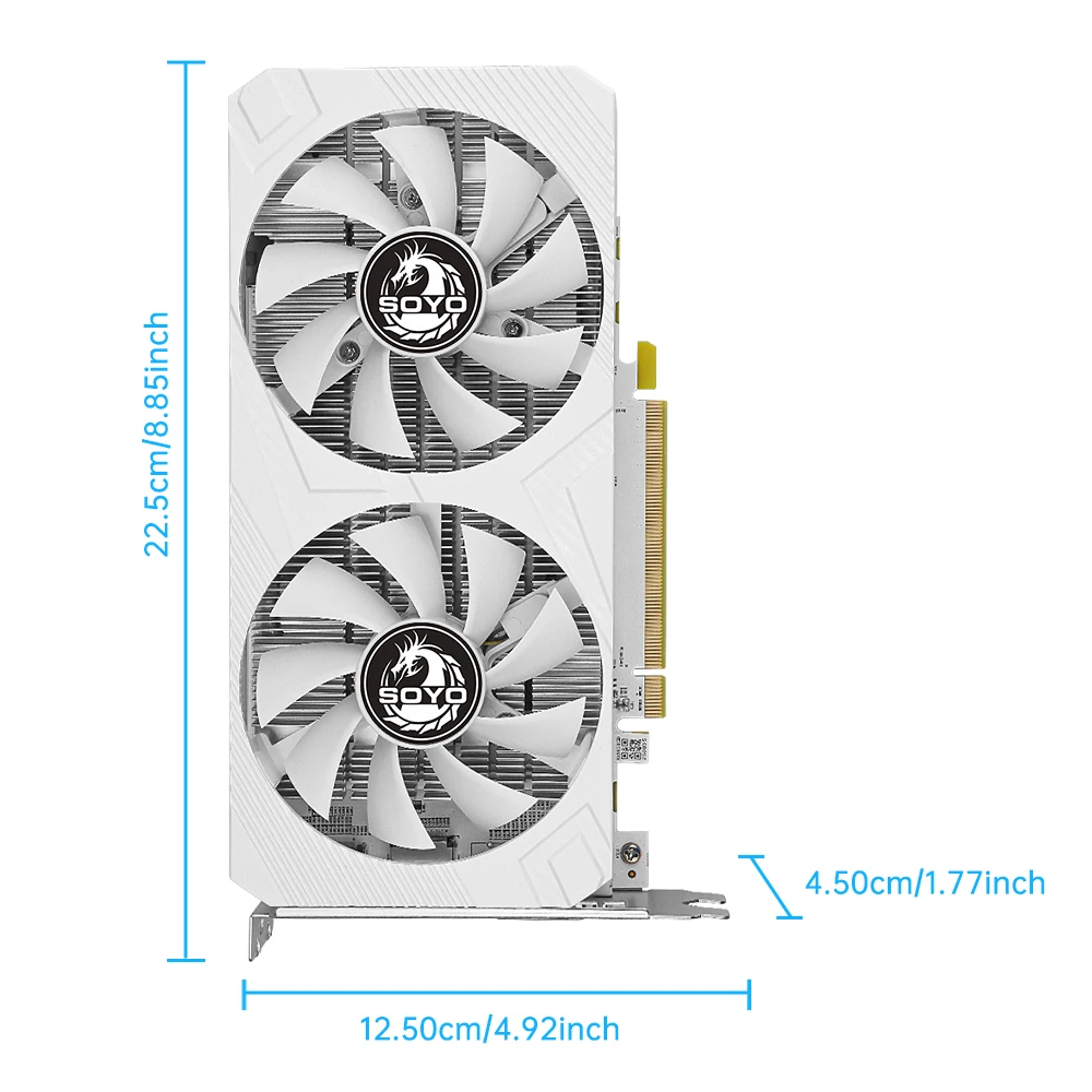 SOYO AMD Radeon RX580 8G DDR5 Graphics Card 6PIN 256bit Video Card HDMI+DP+DVI 2048sp 14NM PC Gaming Desktop Computer components PCIE3.0*16 - Image 6