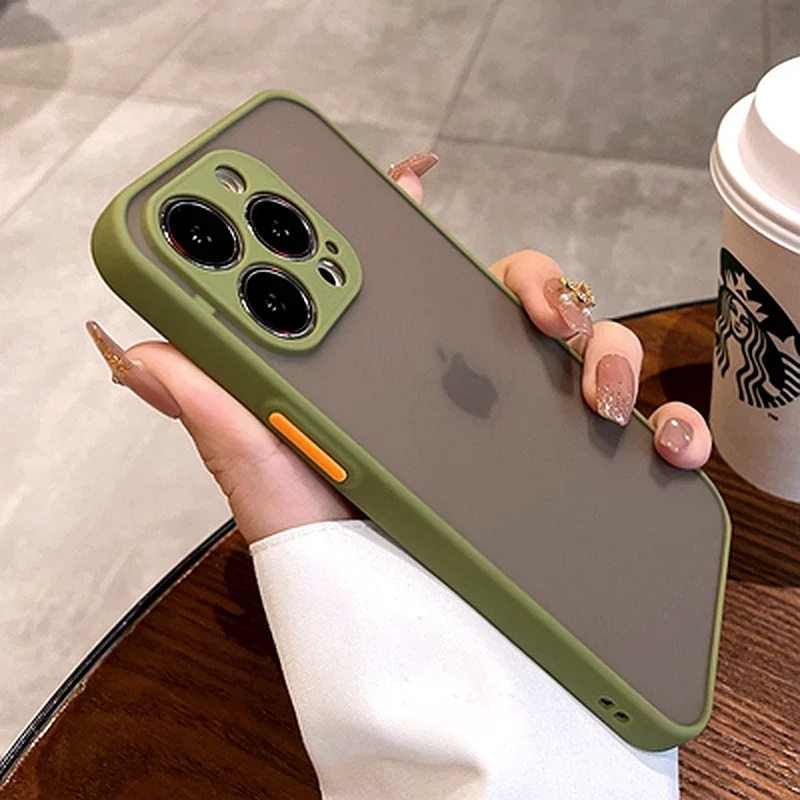 Luxury Shockproof Matte Hard PC Phone Case For iPhone 17 Air 16 16e 15 14 13 12 11 Pro Max Plus Mini Bumper Transparent Cover - Image 8