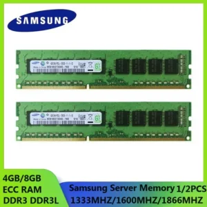 Samsung Server Memory DDR3 PC3-12800E 14900E 10600E Workstation Memory 1.35/1.5V ECC Ram DDR3 DDR3L 8GB 1333 1600MHz 1866MHz RAM
