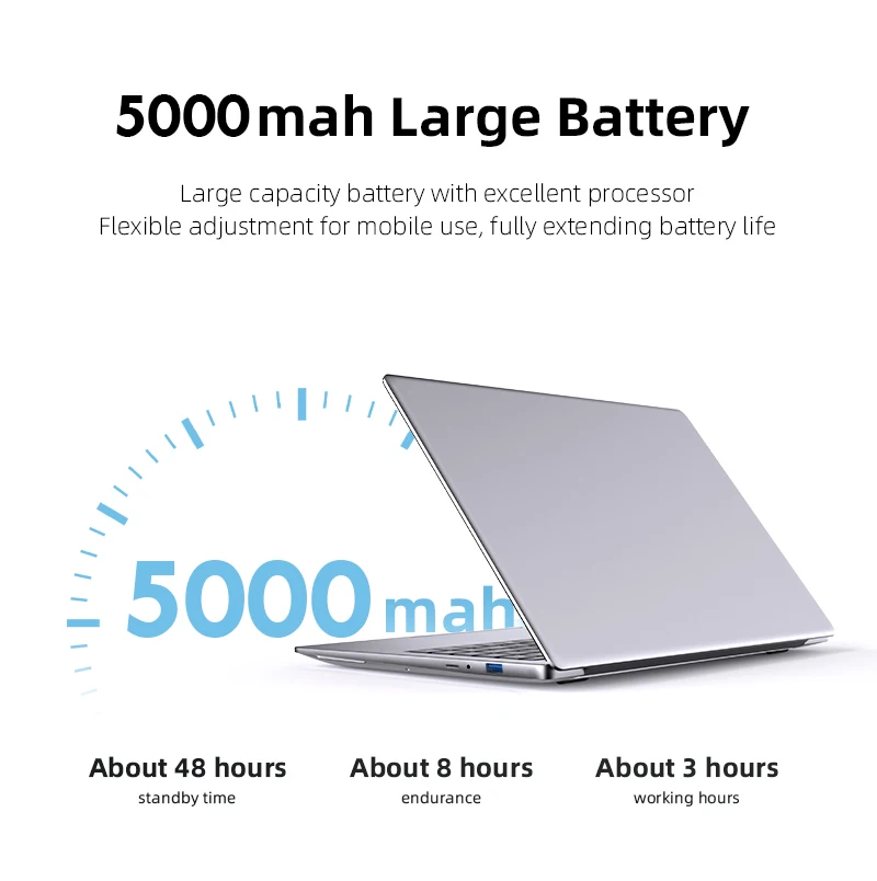 Xiaman Ultra Slim Windows 11 Laptop Computer 14.1" 12GB RAM 1TB SSD Intel Atom A3950 Notebook 1920*1080 Office Study Computer PC - Image 5